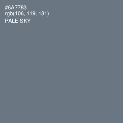 #6A7783 - Pale Sky Color Image